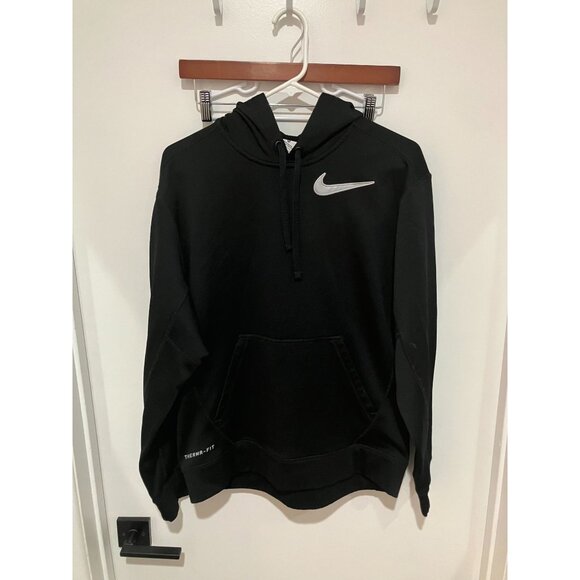 Nike Men's ThermaFit Activewear Pullover Hoodie, Black, Medium - Picture 1 of 4